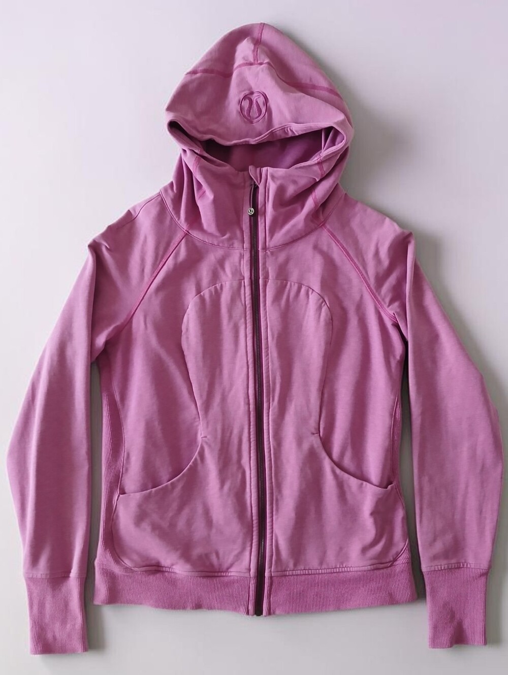 lululemon athletica Zip Scuba Hoodie in Pink Mauve
